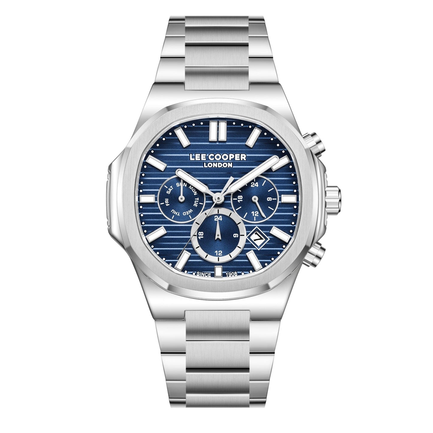 Lee Cooper Gauthier Multifuntion Blue Dial Silver Watch - LC08272.390