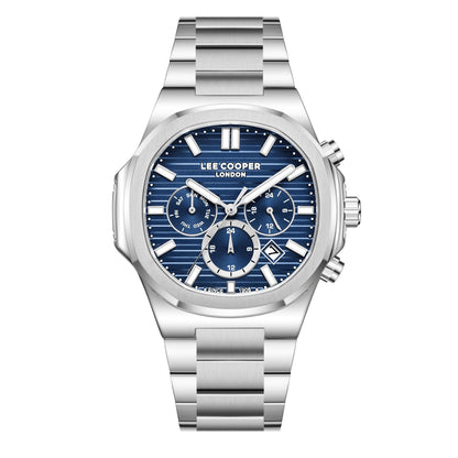 Lee Cooper Gauthier Multifuntion Blue Dial Silver Watch - LC08272.390