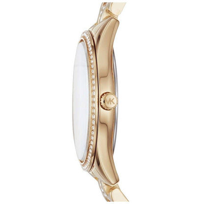 Michael Kors Lauryn White MOP Dial Gold Women's Watch - MK3899