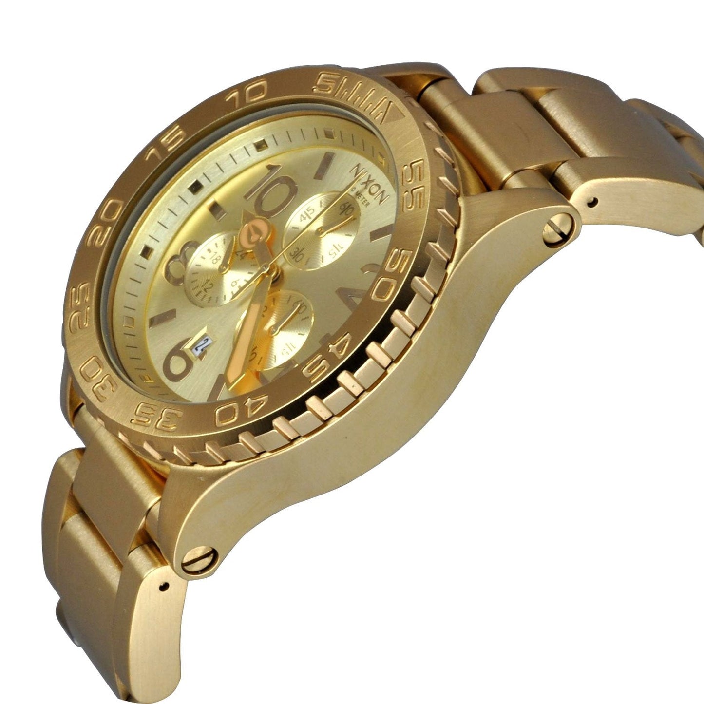 Nixon 42-20 Chrono Champagne Dial Gold Tone Men's Watch A037-502