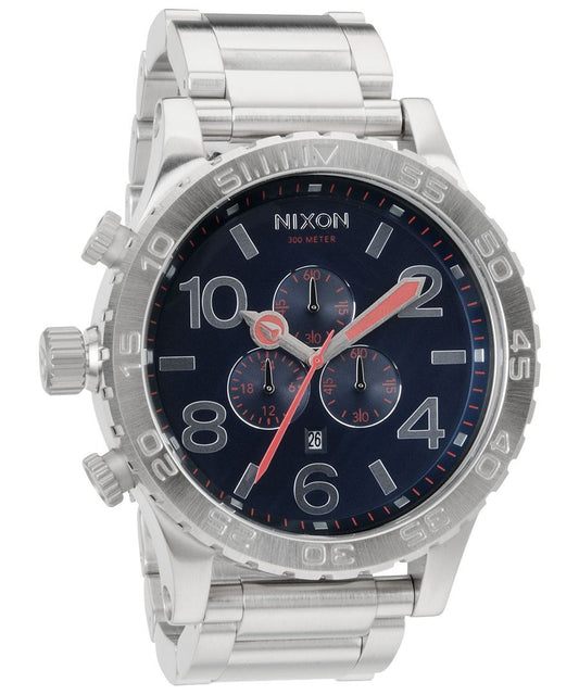 Nixon 51-30 Navy Blue Silver Men's Watch A083-307