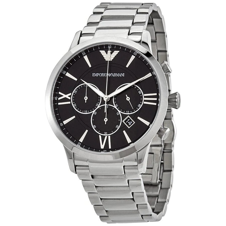 Emporio Armani Giovanni Chronograph Black Dial Men's Watch AR11208