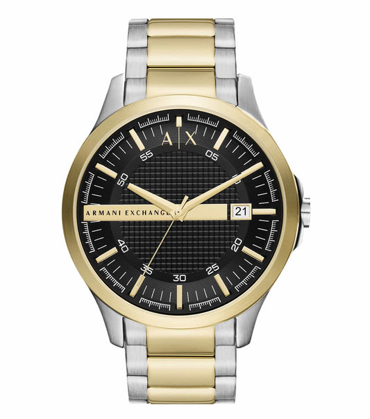 Armani Exchange Hampton Date black Dial Two-Tone  Watch - AX2453