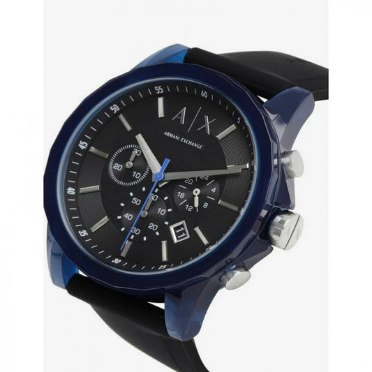 Armani Exchange Outerbanks Blue Silicon Strap Men's Watch AX1339