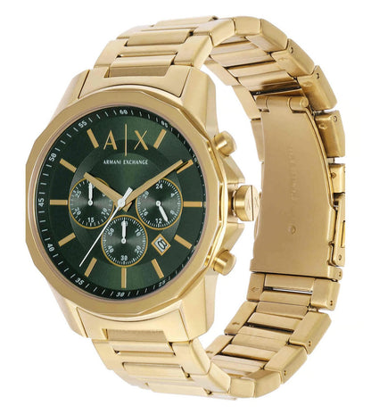 Armani Exchange Chronograph Gold-Tone Green Dial Men's Watch AX1746