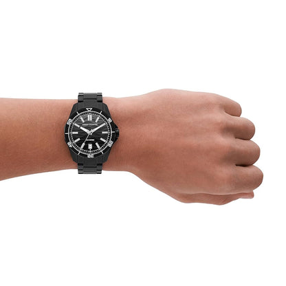 Armani Exchange Three-Hand Date Black Men's Watch - AX1952