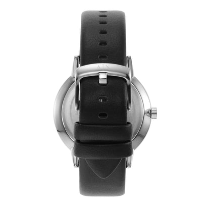 Armani Exchange Cayde Multifunction Black Leather Men's Watch - AX2745