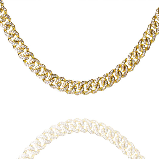 Big Daddy 8MM Bling Curb Cuban Gold Chain