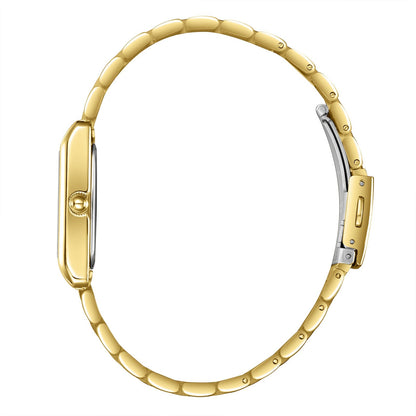 Lee Cooper Square Silver Dial Gold Watch - LC08300.130