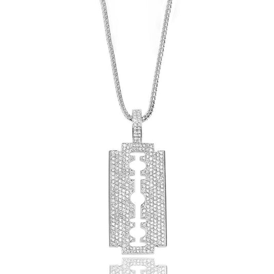 Big Daddy Diamond Iced Out Razor Pendant