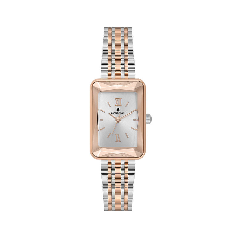 Daniel Klein Classic Rectangular Two Tone Watch - DK.1.13875-6