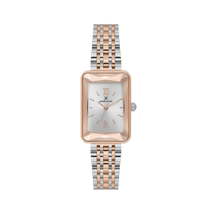 Daniel Klein Classic Rectangular Two Tone Watch - DK.1.13875-6