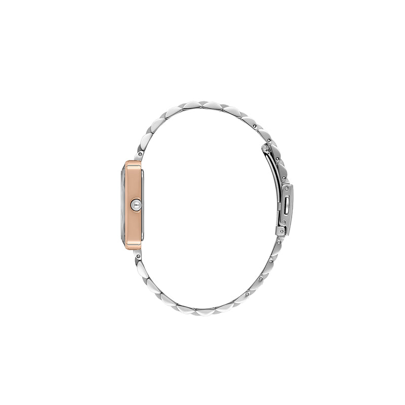 Daniel Klein Classic Rectangular Two Tone Watch - DK.1.13875-6
