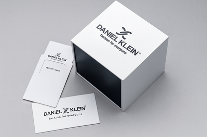Daniel Klein Premium Day Date Window Green Dial Silver Watch - DK.1.13884-2
