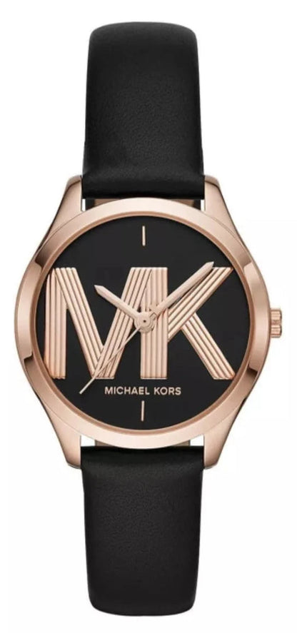 Michael Kors Jaycie Black Genuine Leather Strap Women's Watch - MK2860