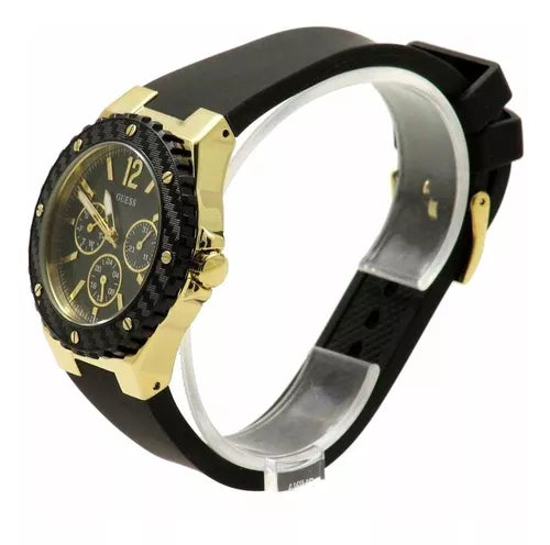 Guess Overdrive Black Strap Silicone Women's Watch W0149L4