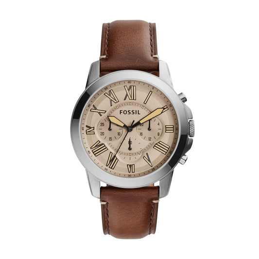 Fossil Grant Chronograph Brown Dial Men's Watch FS5214