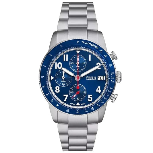 Fossil Sport Tourer Chronograph with Blue Dial Watch - FS6047