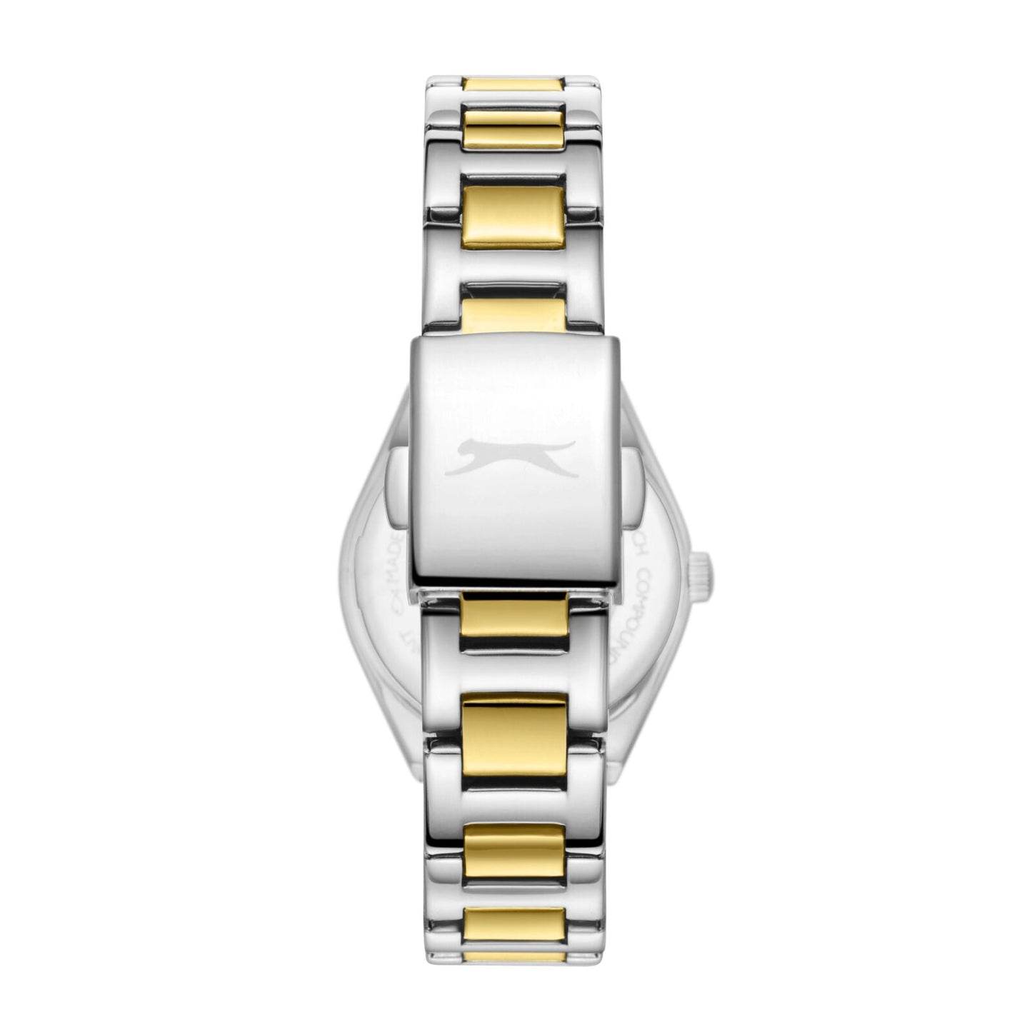 Slazenger Crystals White Dial Two Tone Watch - SL.09.2590.3.220