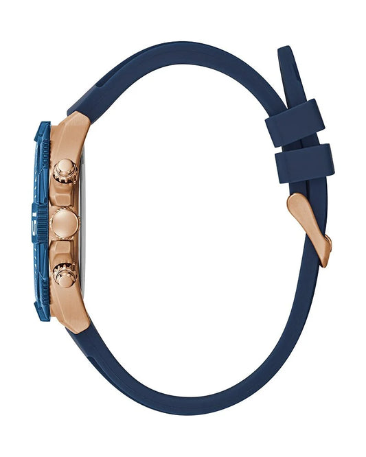 Guess Rose Gold Chronograph Silicone Strap Men's Watch GW0211G4