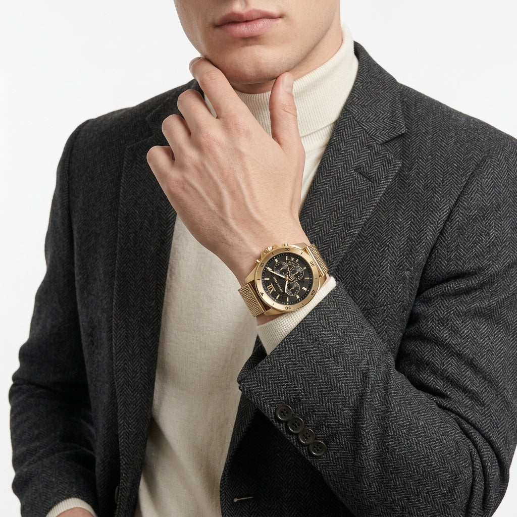 Michael Kors Brecken Chronograph Quartz Black Dial Men's Watch - MK8867