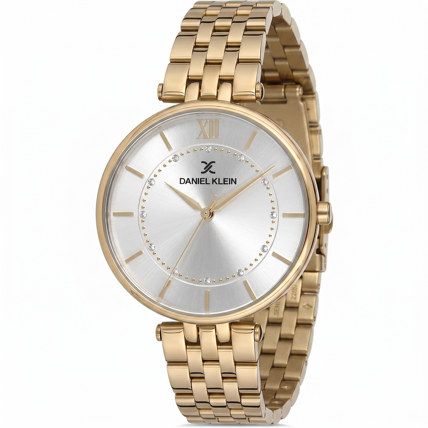 Daniel Klein Classic White Dial Gold Women's Watch - DK.1.12997-3