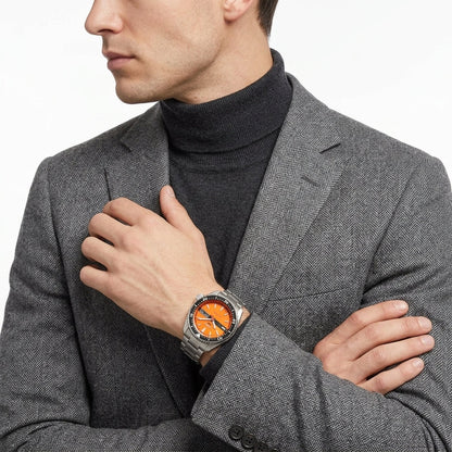 Seiko 5 Sports Automatic Orange Dial Men's Watch SRPK11K1