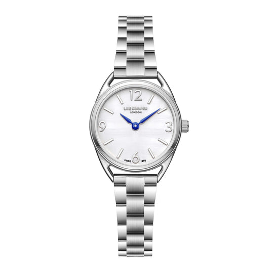 Lee Cooper Nayla White MOP Dial Silver Watch - LC08265.320