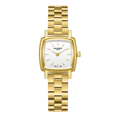 Lee Cooper Elegance Silver Dial Gold Watch - LC08283.130