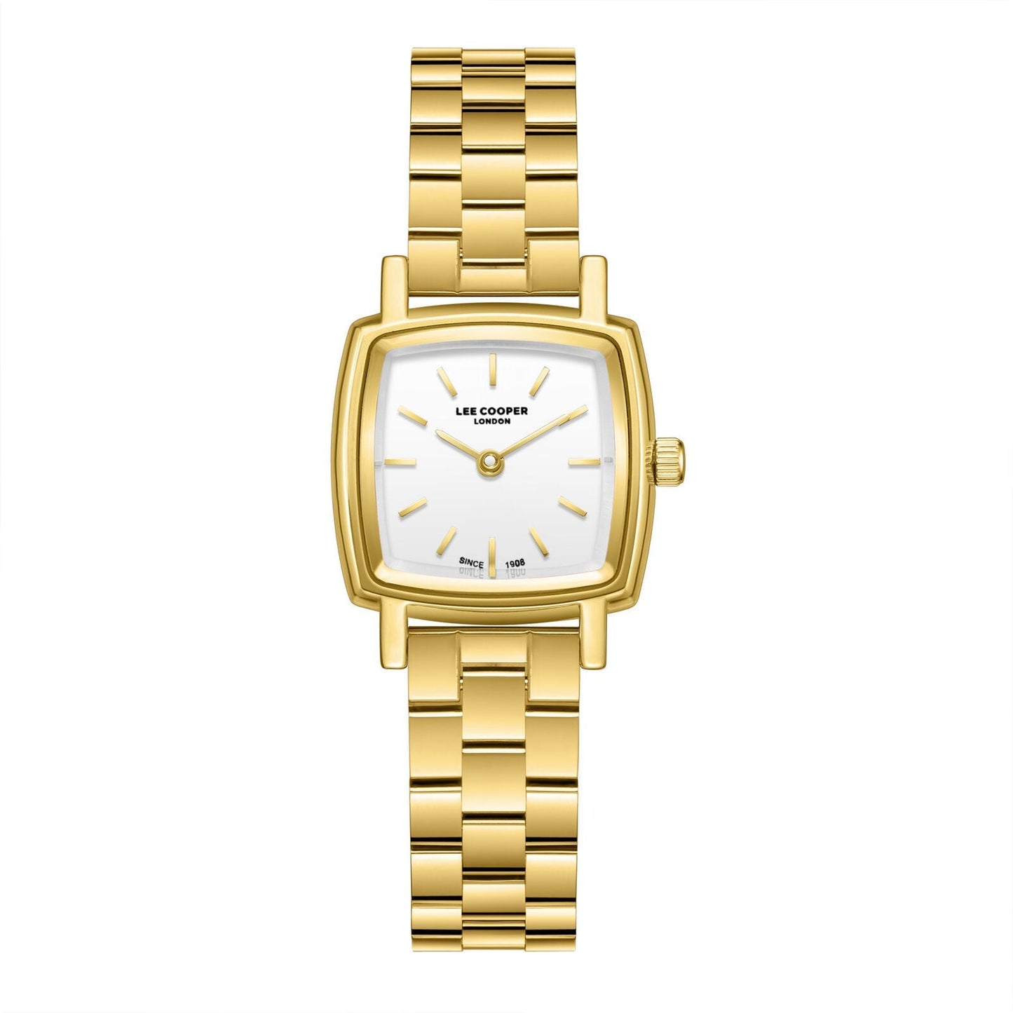 Lee Cooper Elegance Silver Dial Gold Watch - LC08283.130