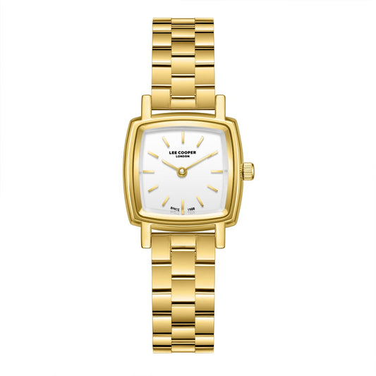 Lee Cooper Elegance Silver Dial Gold Watch - LC08283.130