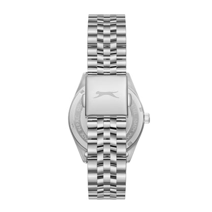 Slazenger Heritage Day Date Window Dark Blue Dial Silver Watch - SL.09.2580.1.390