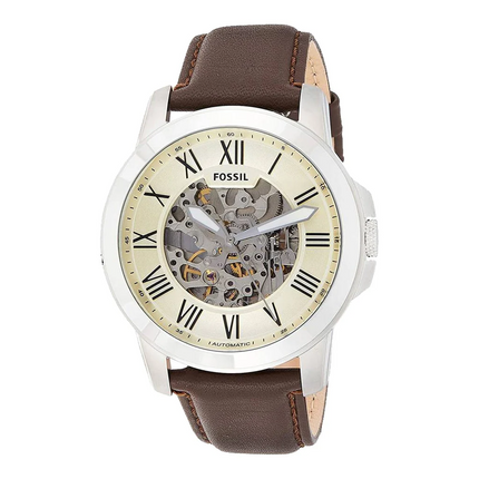 Fossil Grant Automatic Cream Dial Men's Watch ME3052 (Different Strap)