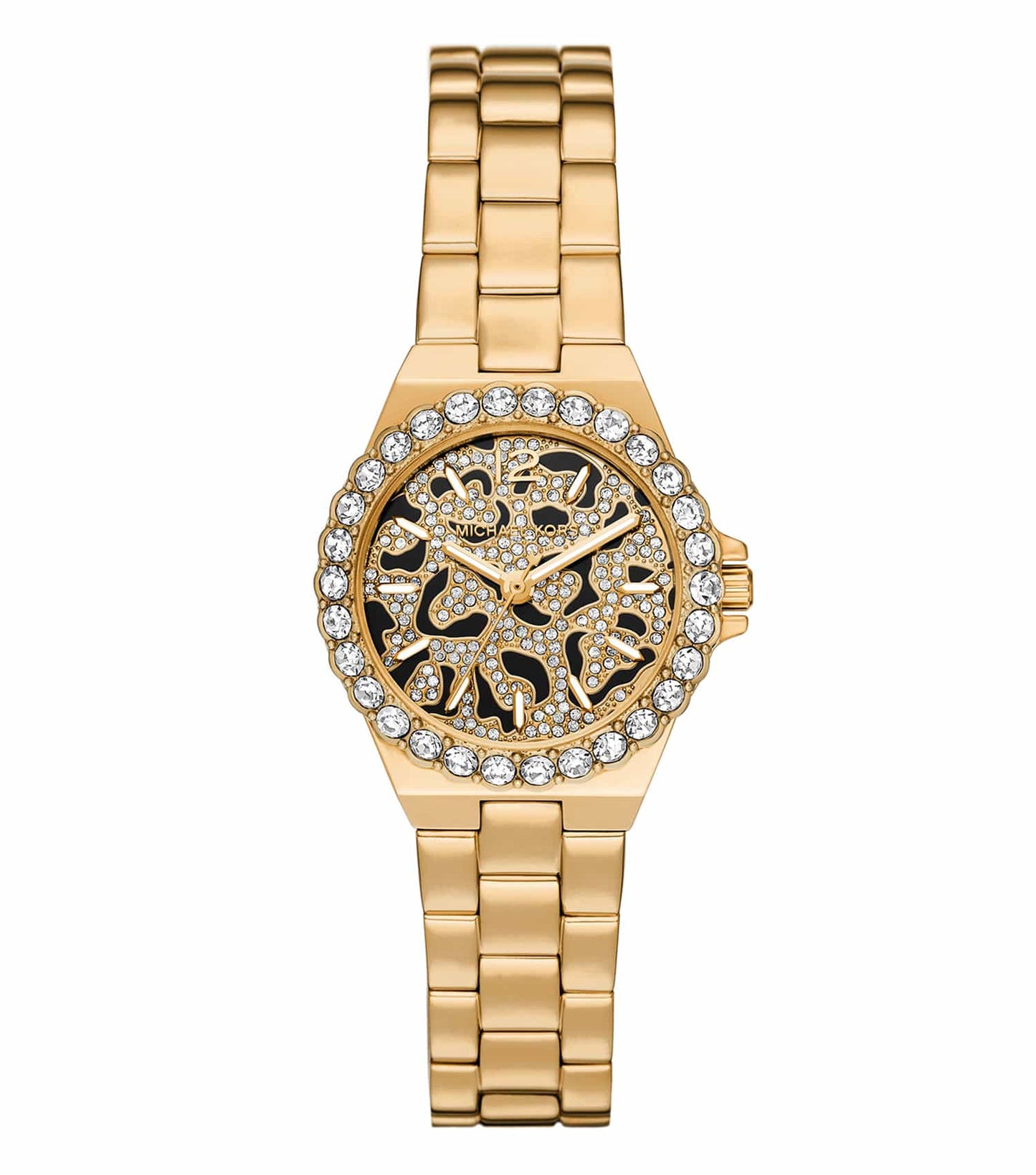 Michael Kors Mini Lennox Pavé Gold-Tone Women's Watch - MK7394