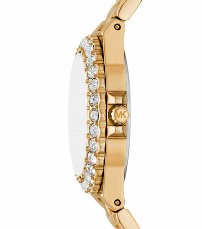 Michael Kors Mini Lennox Pavé Gold-Tone Women's Watch - MK7394