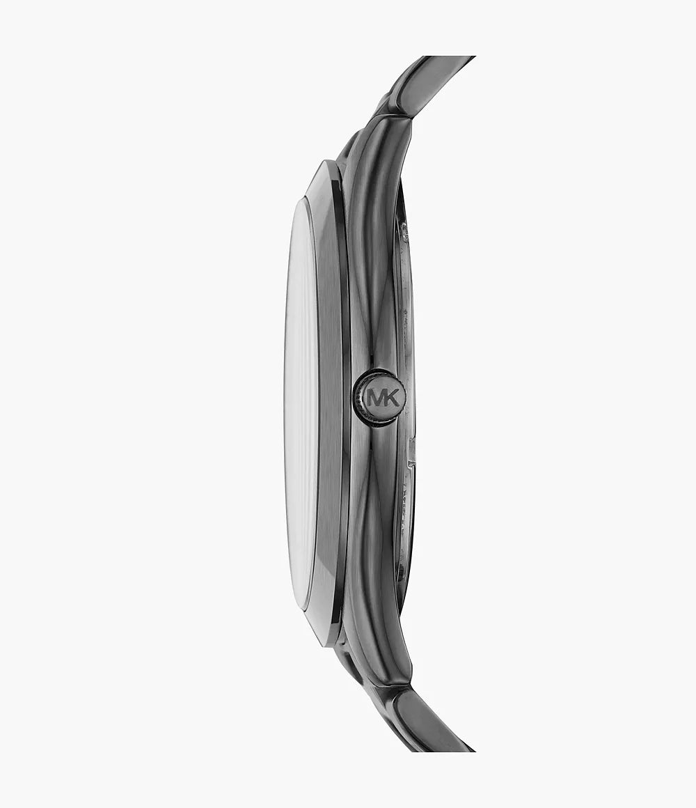 Michael Kors Slim Runway Three-Hand Gunmetal Stainless Steel Watch - MKO1044