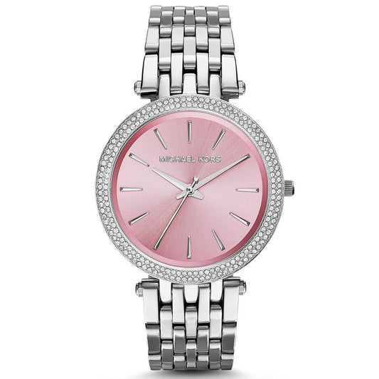 Michael Kors Darci Crystal Paved Pink Dial Ladies Watch MK3352