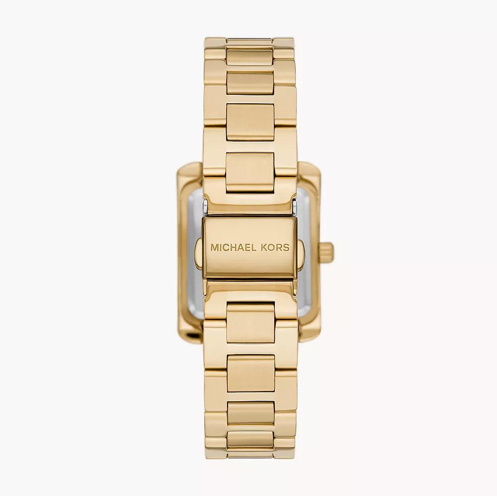 Michael Kors Emery Pavé Rectangular Gold Women's Watch - MK4640