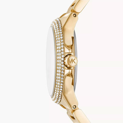 Michael Kors Camille Mini Pavé Green Dial Gold Women's Watch - MK6981