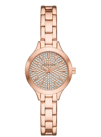 Michael Kors Mini Aspyn Pavé Rose Gold-Tone Women's Watch - MKO1087