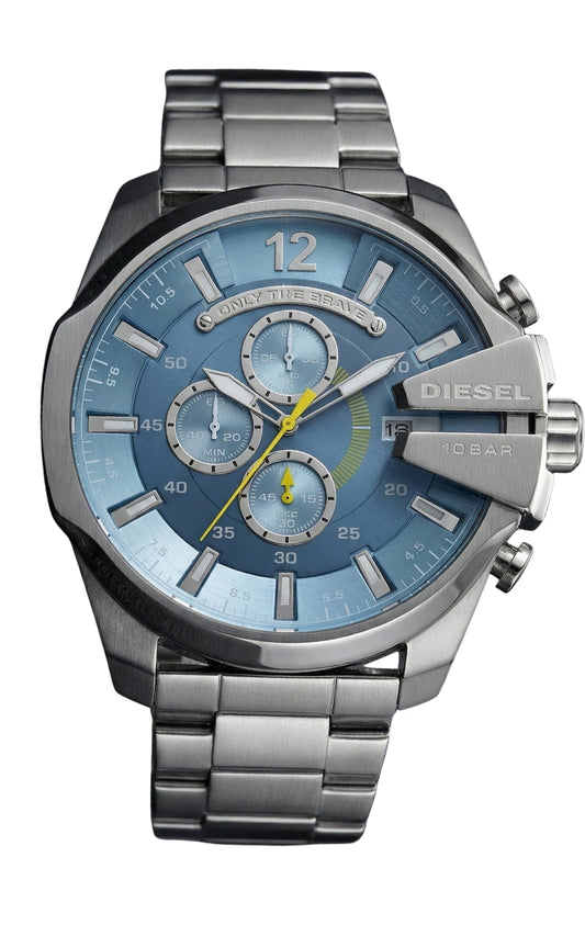 Diesel Mega Chief Chronograph Light Blue Dial Men's Watch DZ4281