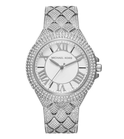 Michael Kors Camille Pavé White Dial Silver Women's Watch - MK4803