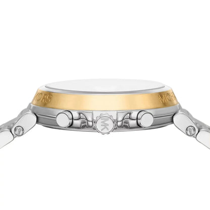 Michael Kors Maren Chronograph White Dial Silver Watch - MK7495