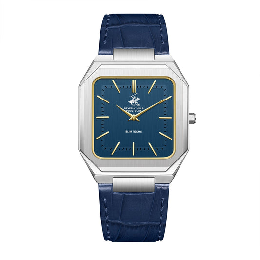 Beverly Hills Polo Club Slim Tech 5 Blue Dial Silver Watch BP3865X.399