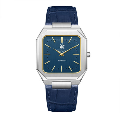 Beverly Hills Polo Club Slim Tech 5 Blue Dial Silver Watch BP3865X.399