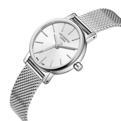 Lee Cooper Louna Silver Dial and Mesh Strap Watch - LC08292.330