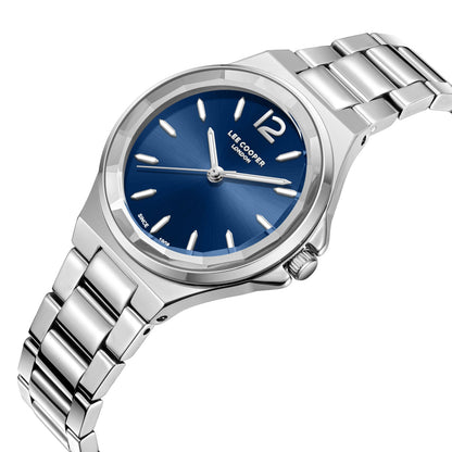 Lee Cooper Casual Classic Blue Dial Silver Watch - LC08286.390