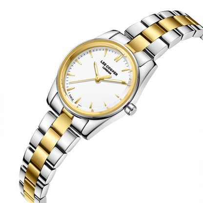 Lee Cooper Sylara White MOP Dial Two Tone Watch - LC08299.230