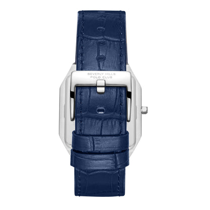 Beverly Hills Polo Club Slim Tech 5 Blue Dial Silver Watch BP3865X.399