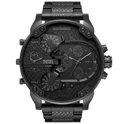 Diesel Mr. Daddy 2.0 Chronograph Multifunction Black-Tone Mens Watch DZ7468